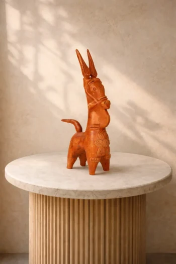 Terracotta Bankura Horse 6″