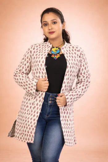 Reversible Quilted Unisex Jacket Long (Full Sleeve)
