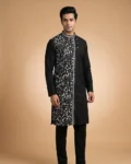 Kantha Stitch Cotton Kurta for Men