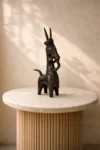 Terracotta Black Bankura Horse 16″