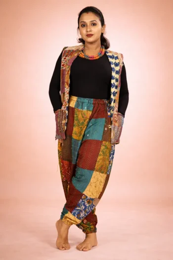 Kantha Stitch Silk Unisex Jacket