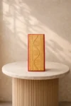 Terracotta Wave Flora Border Tiles 6.5" x 3"