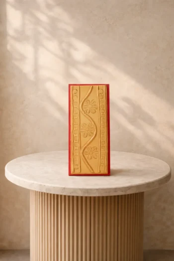 Terracotta Wave Flora Border Tiles 6.5" x 3"