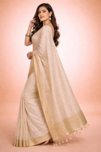 Dhakai Maslin Zari Designer Saree