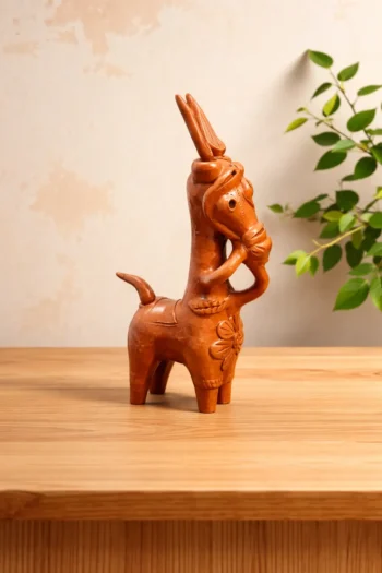 Terracotta Bankura Horse 9″ (Single)