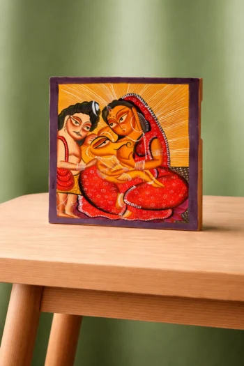 Chowkas Pot Ganesh Janani (Digital Print on Canvas) with Frame