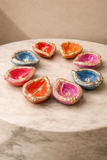 Terracotta Dipabali Diya (Set Of 10)