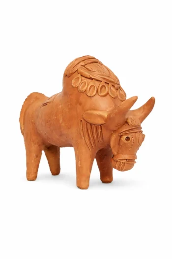 Terracotta Fighting Bull 7″
