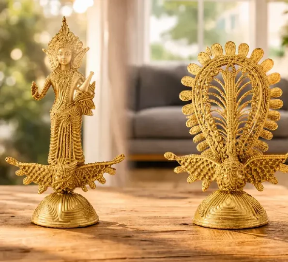 Buy Bengal Dokra Online from Srejonee featuring handcrafted tribal metal art inspired by Bengal’s rich cultural heritage.