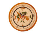 Handcrafted Terracotta Wall Clock fish-sun