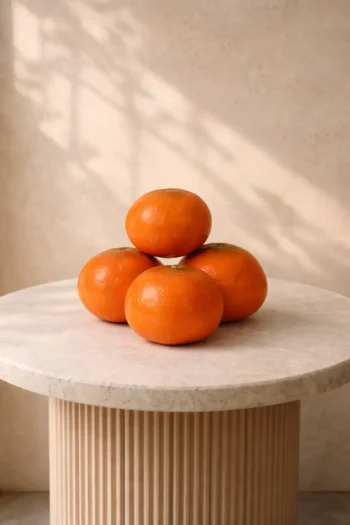 Orange-Realistic Clay Craft Fruit (Set of 5)