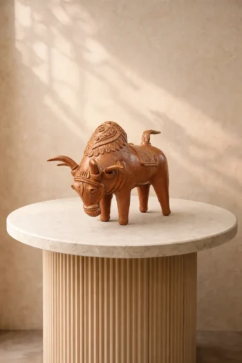 Terracotta Fighting Bull Large