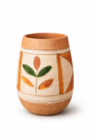 Terracotta Leaf Motif Pen Stand