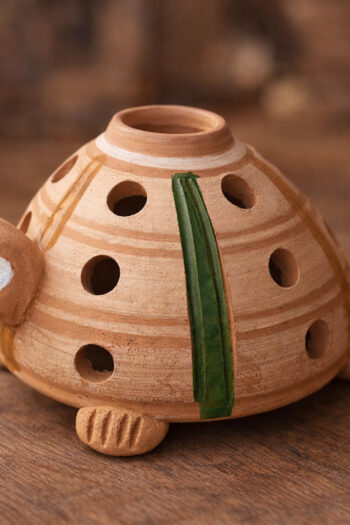 Terracotta Turtle Tealight Holder