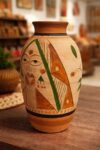 terracotta flower vase