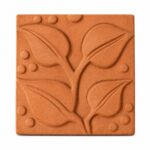 Leaf Motif Terracotta Wall Tile 7×7