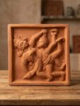 Royal Fight Scene Terracotta Wall Tiles 6" x 6"