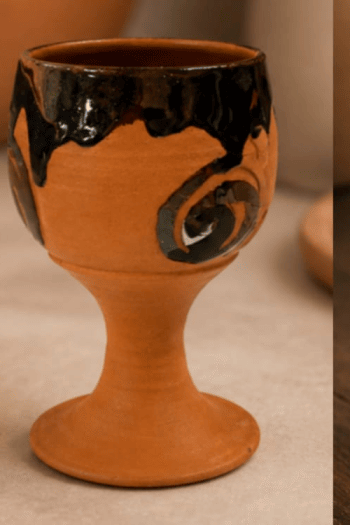 Terracotta Wine Glass