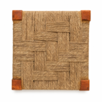 Wooden King-Queen Stool (Neem Wood)-18INC
