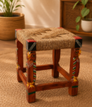 Wooden Owl Stool (Neem Wood)