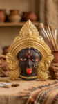 Terracotta Wall Hanging Maa Kali Face Colorful 11"