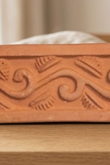 Terracotta Scrollwork Border Tiles 6" x 2"
