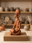 Terracotta Mugician showpice sidewase