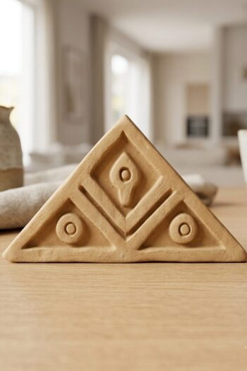 Triangular Border Tiles Handcrafted Bengal Terracotta Border Tiles
