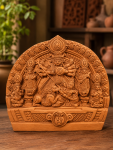 Durga Family 8inch TERRACOTTA