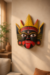 Dinajpuri Gomira Wooden Wall Mask 18 Inch
